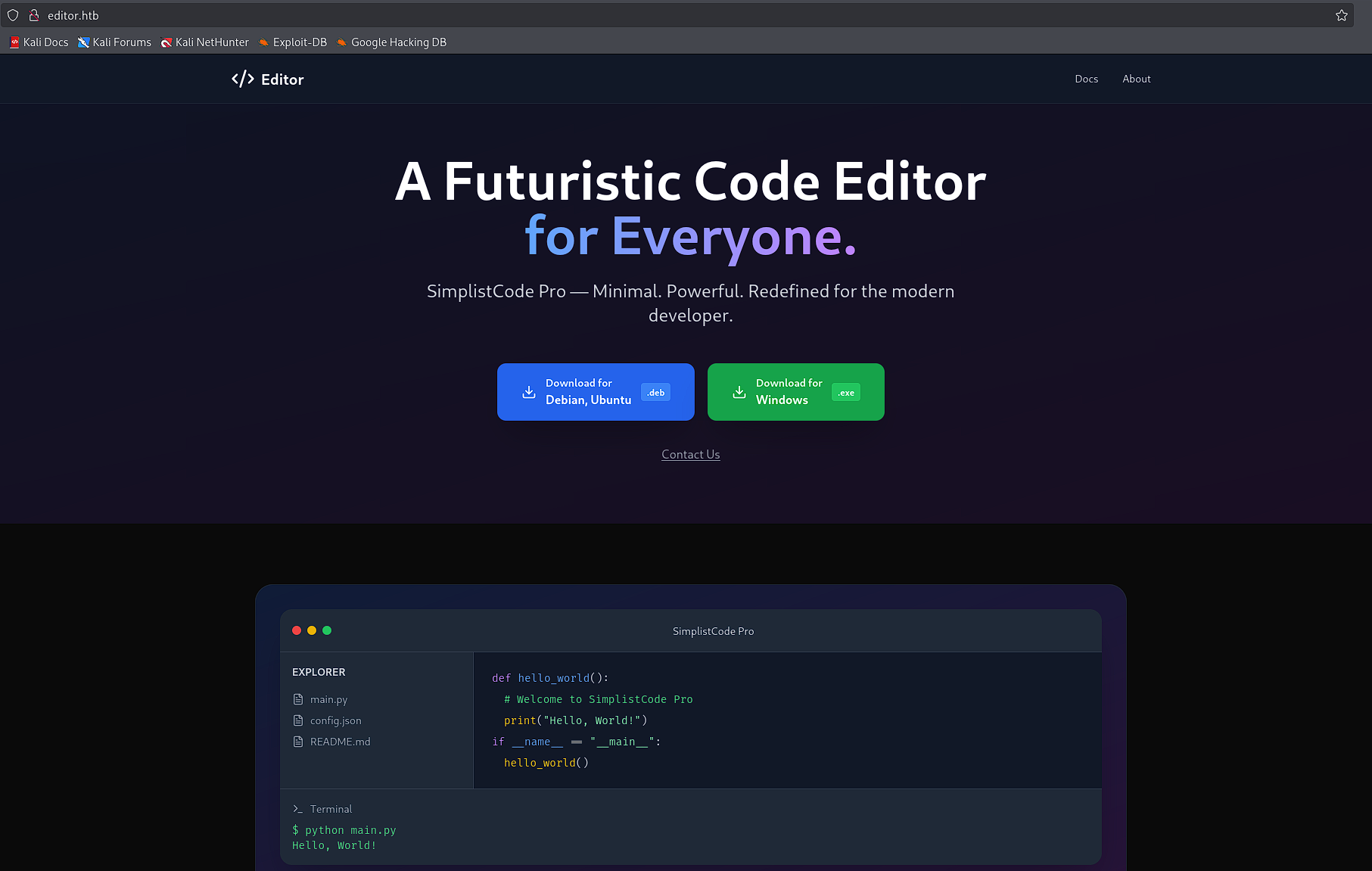 Code Editor Application