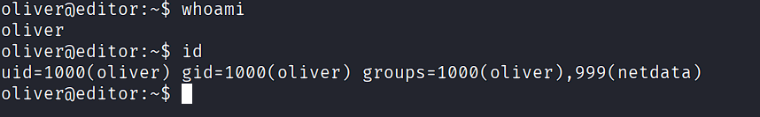 SSH Access as Oliver